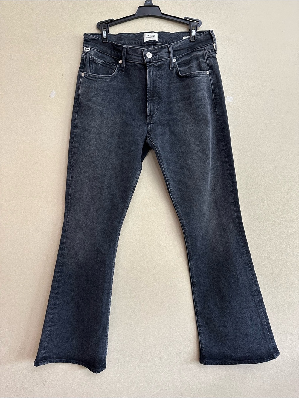 Citizens of Humanity Emannuelle Bootcut Jeans in Black Ink Wash